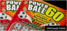 Powerball 60 (with 2 sets of tickets)